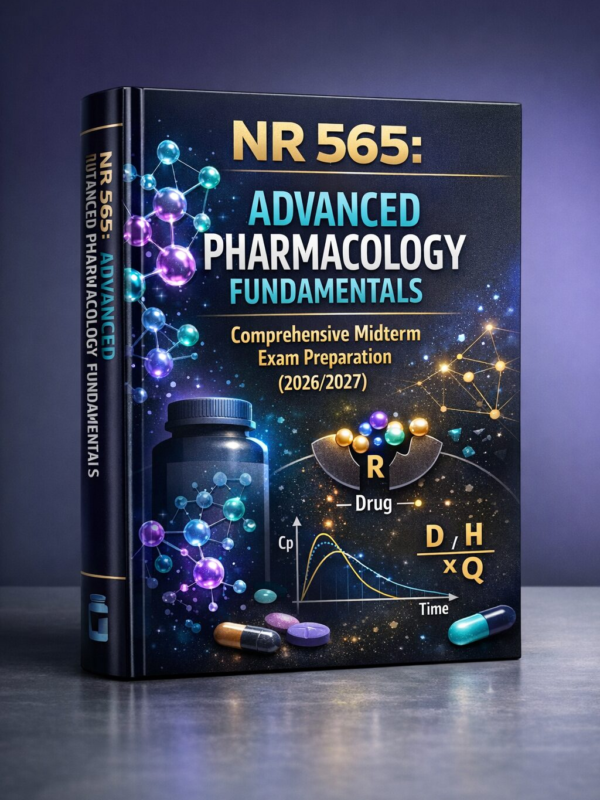 Create a polish (34) NR 565 Advanced Pharmacology Fundamentals Comprehensive Midterm Exam Preparation 2026/2027