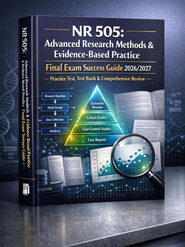 Create a polish (36) NR 505 Advanced Research Methods & Evidence-Based Practice Final Exam Success Guide 2026/2027