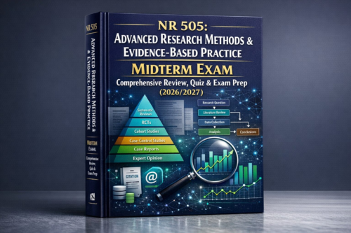 NR 505 Advanced Research Methods & Evidence-Based Practice Midterm Exam Review, Quiz & Prep 2026/2027