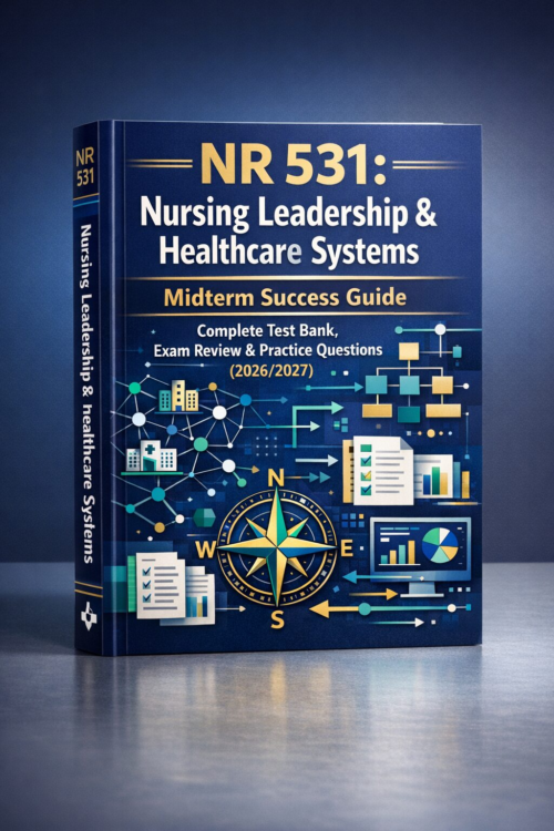 Create a polish (52) NR 531 Nursing Leadership & Healthcare Systems Midterm Success Guide: Test Bank, Exam Review & Practice Questions 2026/2027