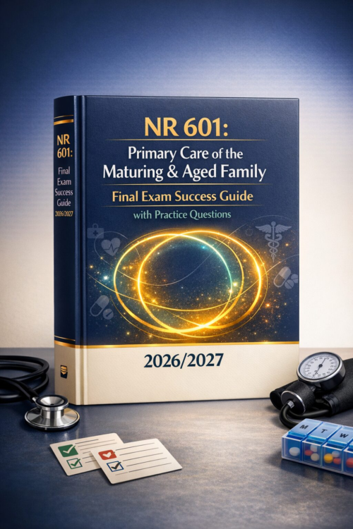 NR 601 Primary Care of the Maturing & Aged Family Final Exam Success Guide 2026/2027