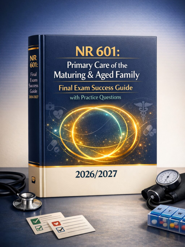 NR 601 Primary Care of the Maturing & Aged Family Final Exam Success Guide 2026/2027