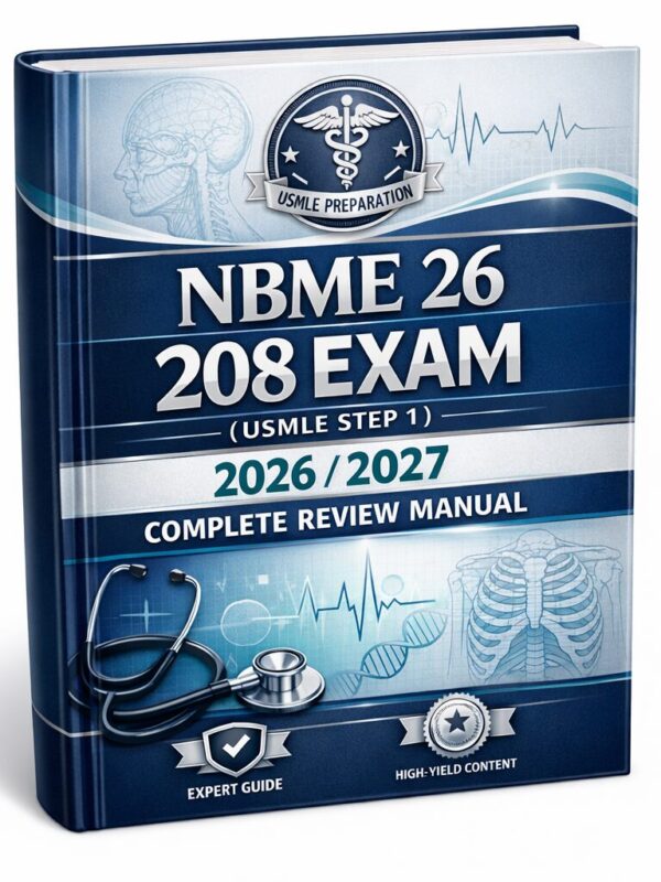 Create a premiu (10) NBME 26 208 Exam USMLE Step 1 2026/2027 | Complete Review Manual & Practice Tests