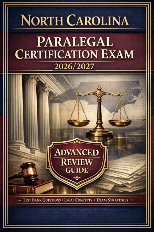Create a premiu (100) North Carolina Paralegal Certification Exam 2026/2027 Advanced Review Guide