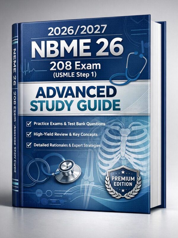 Create a premiu (12) NBME 26 208 Exam USMLE Step 1 2026/2027 Advanced Study Guide