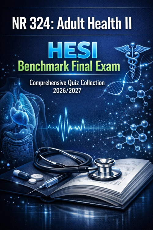 NR 324 Adult Health II HESI Benchmark Final Exam Comprehensive Quiz Collection 2026/2027