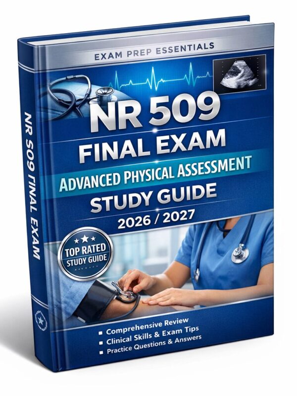 Create a premiu (18) NR 509 Final Exam Advanced Physical Assessment Study Guide 2026/2027 | Practice Questions & Test Bank