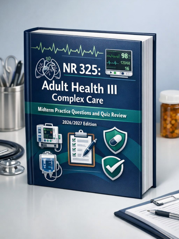 NR 325 Adult Health III Complex Care Midterm Practice Questions and Quiz Review 2026/2027