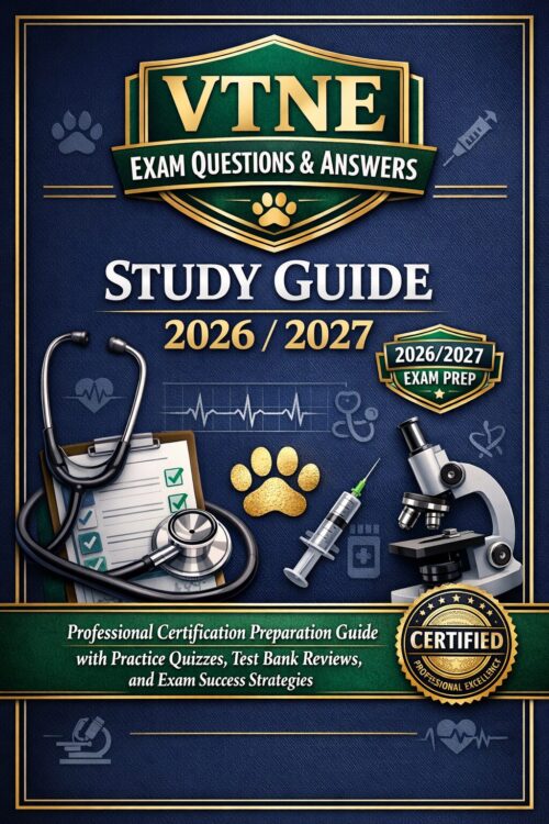 Create a premiu - 2026-07-08T023837.096 Veterinary Technician National Examination (VTNE) Exam Questions & Answers 2026/2027