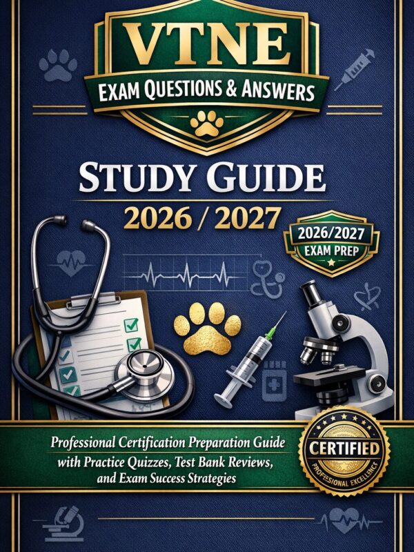 Create a premiu - 2026-07-08T023837.096 Veterinary Technician National Examination (VTNE) Exam Questions & Answers 2026/2027