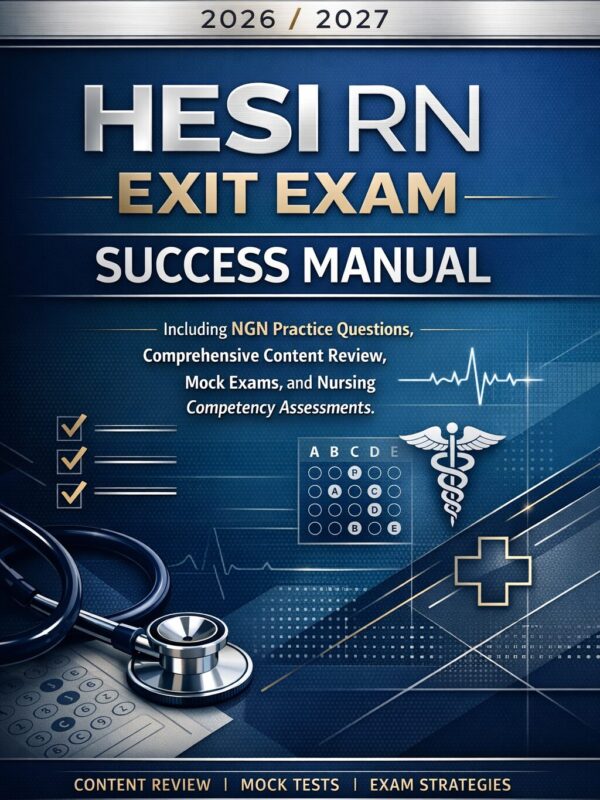 Create a premiu - 2026-07-08T155827.310 2026/2027 HESI RN Exit Exam Success Manual Including NGN Practice Questions