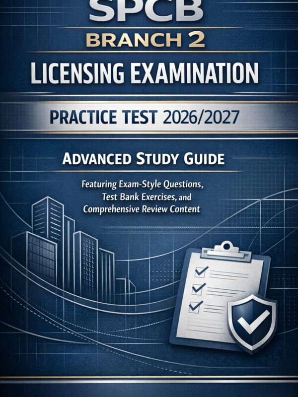 Create a premiu - 2026-07-08T171845.090 SPCB Branch 2 Licensing Exam Practice Test 2026/2027 with Study Guide & Test Bank
