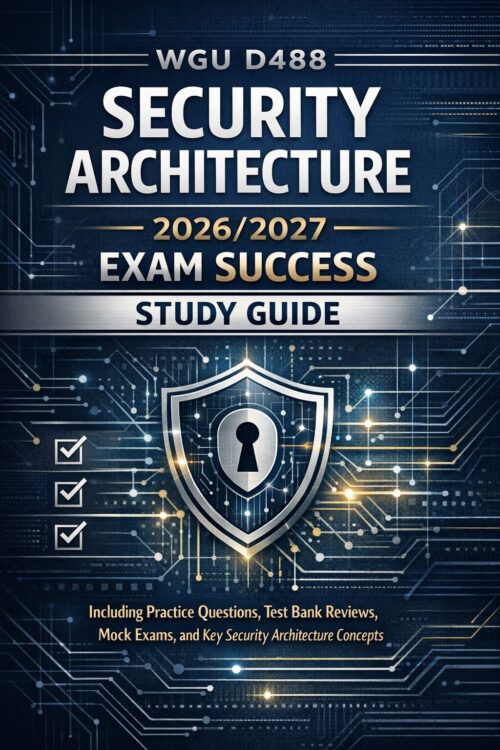Create a premiu - 2026-07-08T174741.948 WGU D488 Security Architecture Study Guide 2026/2027 with Mock Exams & Practice Questions