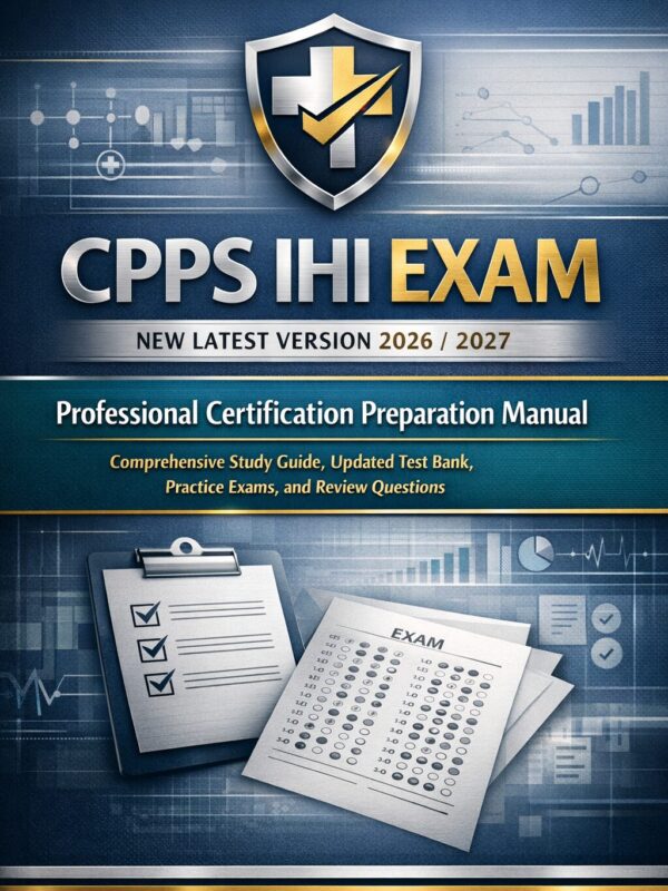Create a premiu - 2026-07-08T191838.720 CPPS IHI Exam New Latest Version 2026/2027 Professional Certification Prep Manual