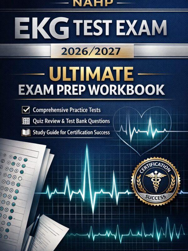 Create a premiu - 2026-07-08T221632.996 NAHP EKG Test Exam Prep Workbook 2026/2027 with Practice Tests & Certification Review