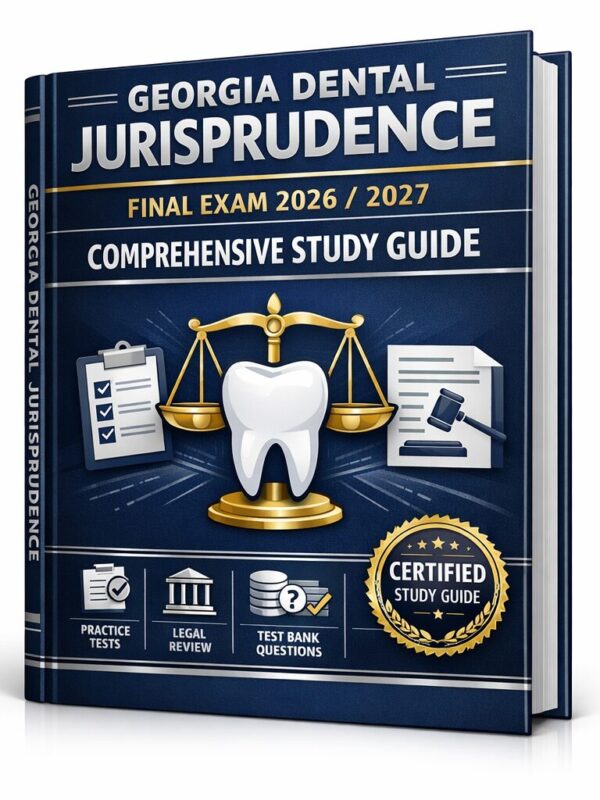 Georgia Dental Jurisprudence Exam 2026/2027: Study Guide & Practice Questions