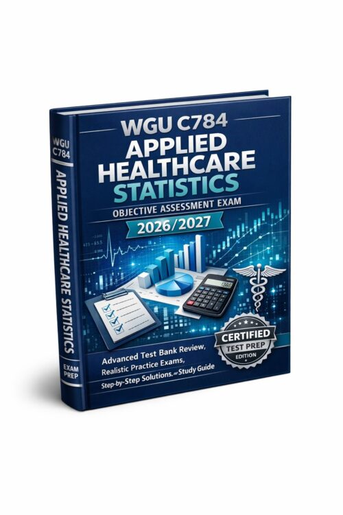 Create a premiu - 2026-07-16T005045.528 WGU C784 Applied Healthcare Statistics OA Exam 2026/2027: Advanced Test Bank Review & Practice Exams