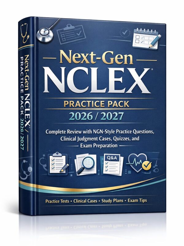 Create a premiu - 2026-07-16T063725.604 Next-Gen NCLEX Practice Pack 2026/2027: Complete Review with NGN-Style Practice Questions, Clinical Judgment Cases, Quizzes, and Exam Preparation