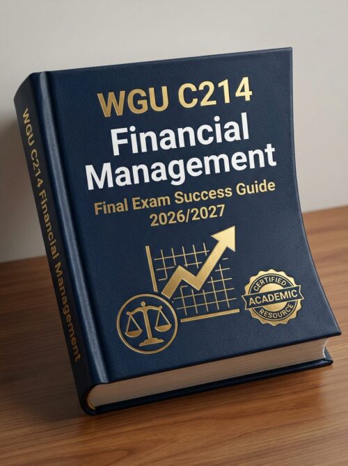 Create a premiu - 2026-07-16T144802.259 WGU C214 Financial Management Final Exam Success Guide 2026/2027