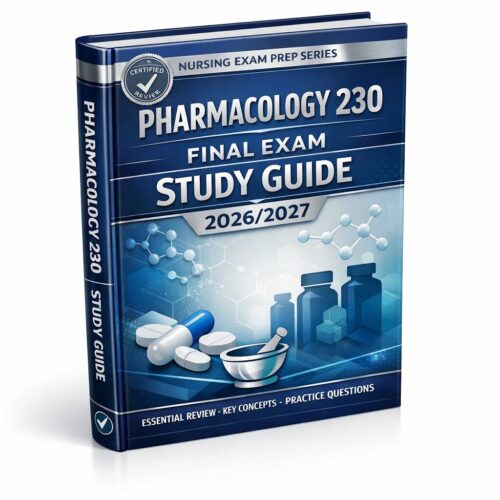 Create a premiu (22) Pharmacology 230 Final Exam Study Guide 2026/2027 | Practice Questions & Test Bank Prep