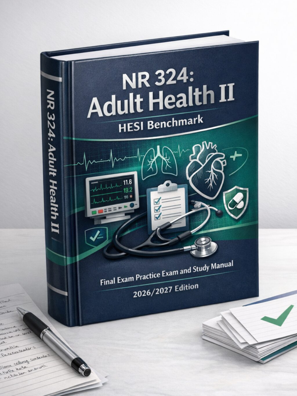 NR 324 Adult Health II HESI Benchmark Final Exam Practice and Study Manual 2026/2027
