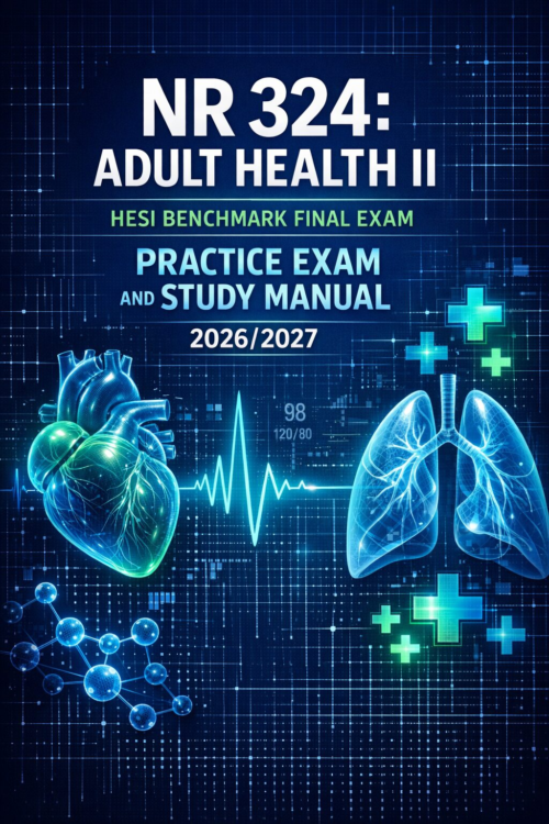 NR 324 Adult Health II HESI Benchmark Final Exam Practice and Study Manual 2026/2027