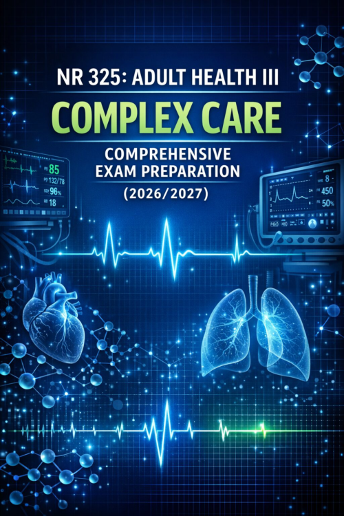 NR 325 Adult Health III Complex Care Comprehensive Exam Preparation Guide 2026/2027