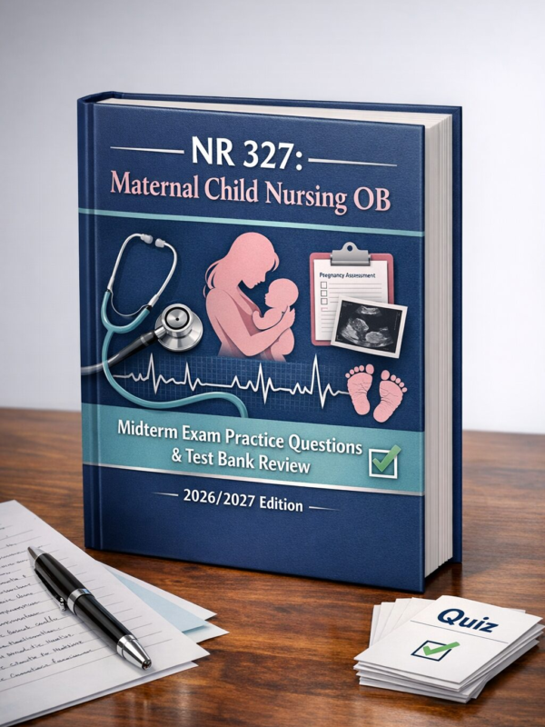 NR 327 Maternal Child Nursing OB Midterm Exam Practice Questions & Test Bank Review 2026/2027