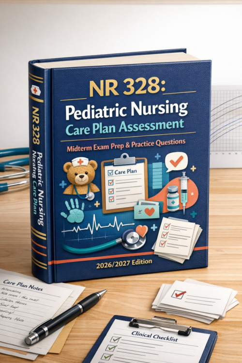 NR 328 Pediatric Nursing Care Plan Assessment Midterm Exam Prep & Practice Questions 2026/2027