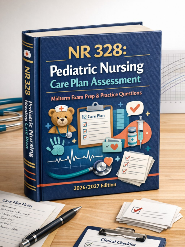 NR 328 Pediatric Nursing Care Plan Assessment Midterm Exam Prep & Practice Questions 2026/2027
