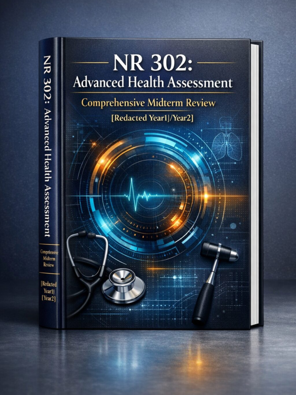 NR 302 Advanced Health Assessment Comprehensive Midterm Review (2026/2027)