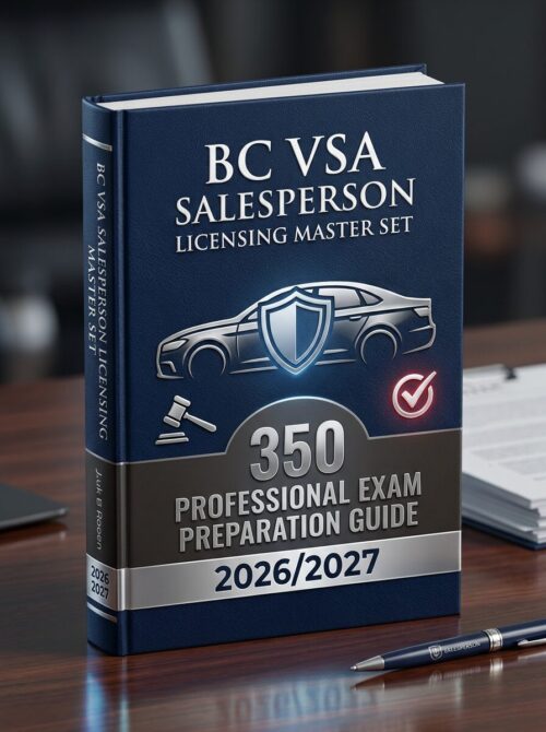Create a premiu (48) BC VSA Salesperson Licensing Master Set 350 Prep Guide 2026/2027 | Test Bank & Practice Quizzes