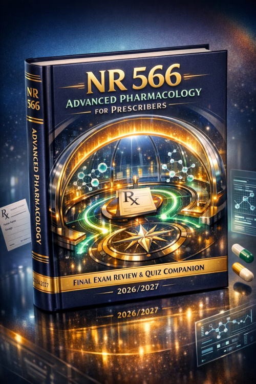 Create a premiu (49) NR 566 Advanced Pharmacology for Prescribers Final Exam Review & Quiz Companion 2026/2027