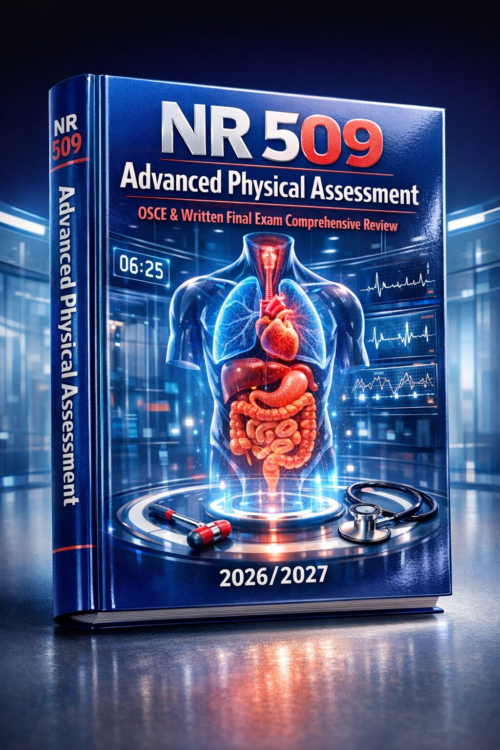 NR 509 Advanced Physical Assessment OSCE & Written Final Exam Comprehensive Review 2026/2027