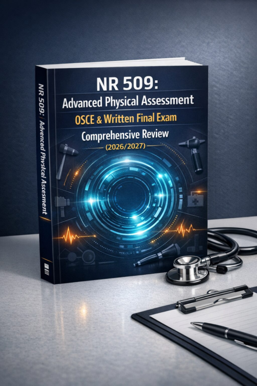 NR 509 Advanced Physical Assessment OSCE & Written Final Exam Comprehensive Review 2026/2027