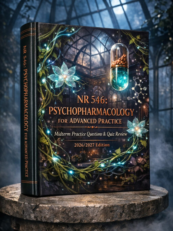 Create a premiu (54) NR 546 Psychopharmacology for Advanced Practice Midterm Practice Questions & Quiz Review 2026/2027