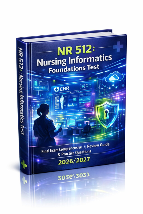 NR 512 Nursing Informatics Foundations Final Exam Comprehensive Prep, Review Guide & Practice Questions 2026/2027