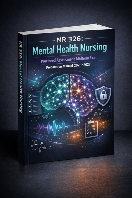 NR 326 Mental Health Nursing Proctored Assessment Midterm Exam Preparation Manual 2026/2027