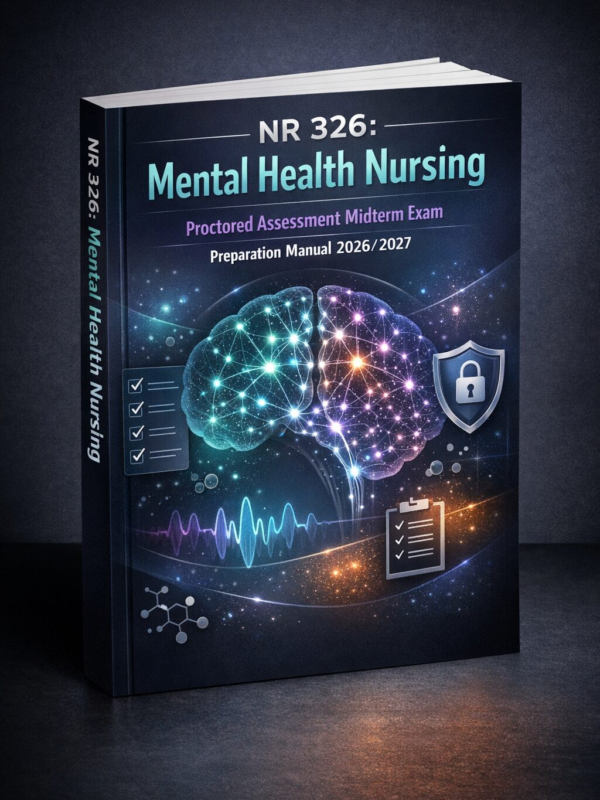 NR 326 Mental Health Nursing Proctored Assessment Midterm Exam Preparation Manual 2026/2027