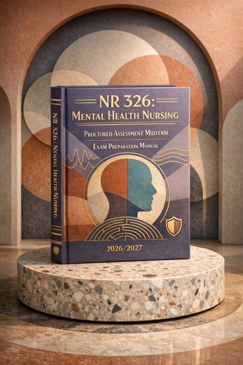 NR 326 Mental Health Nursing Proctored Assessment Midterm Exam Preparation Manual 2026/2027