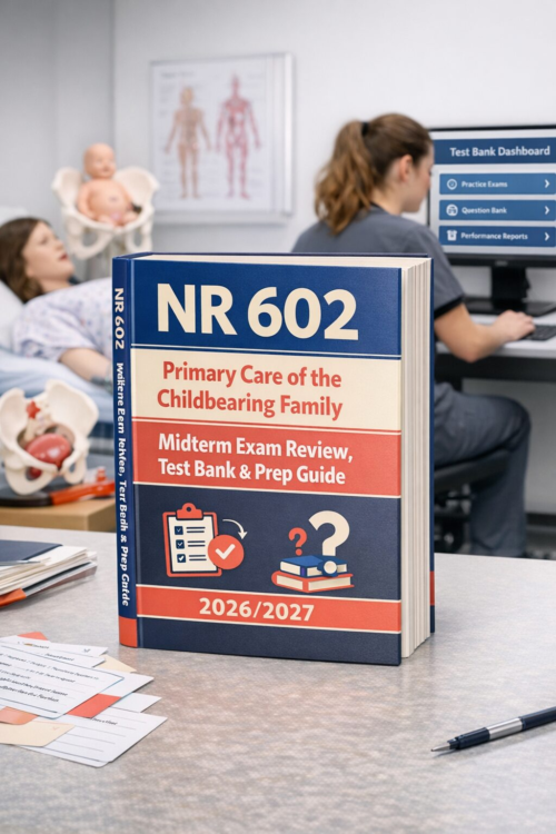 Create a premiu (63) NR 602 Midterm Exam Review 2026/2027 | Childbearing Family Test Bank & Prep Guide