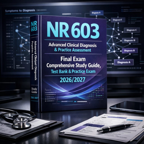 Create a premiu (68) NR 603 Final Exam Study Guide 2026/2027 | Test Bank & Clinical Practice Exam