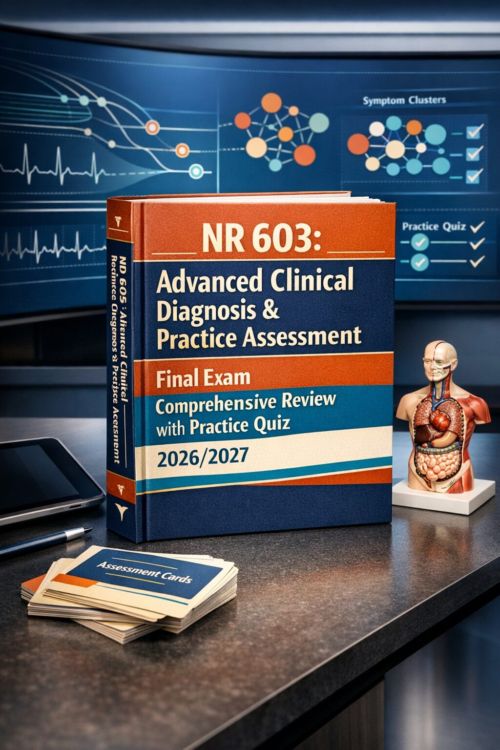 NR 603 Final Exam Review 2026/2027 | Advanced Clinical Diagnosis Practice Quiz