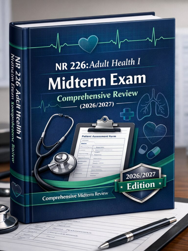 NR 226 Adult Health I Midterm Exam Comprehensive Review Guide 2026/2027