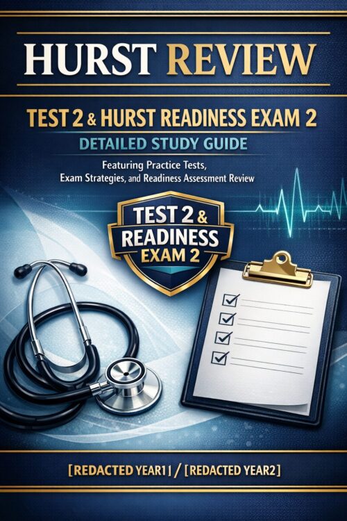 Create a premiu (91) Hurst Review Test 2 & Readiness Exam 2 Study Guide with Practice Tests
