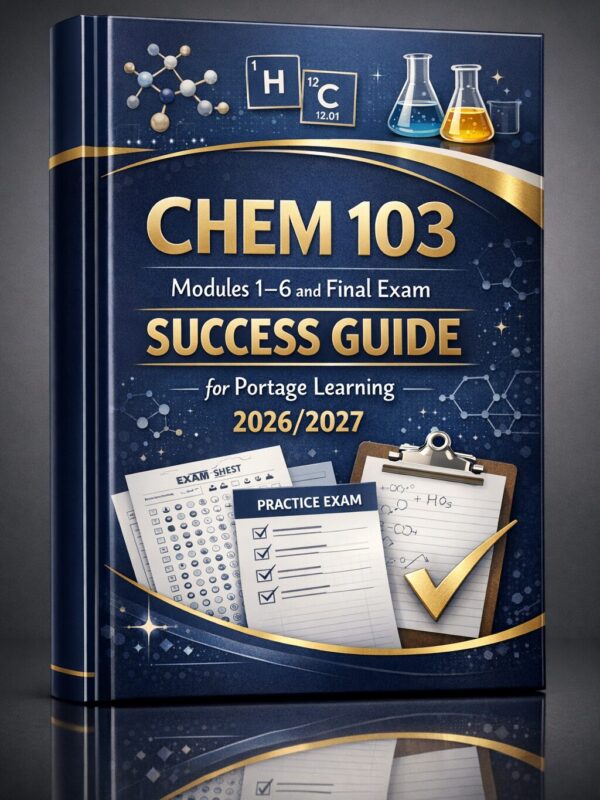 Create a premiu (96) CHEM 103 Modules 1–6 & Final Exam Success Guide 2026/2027: Test Bank Review & Practice Exams