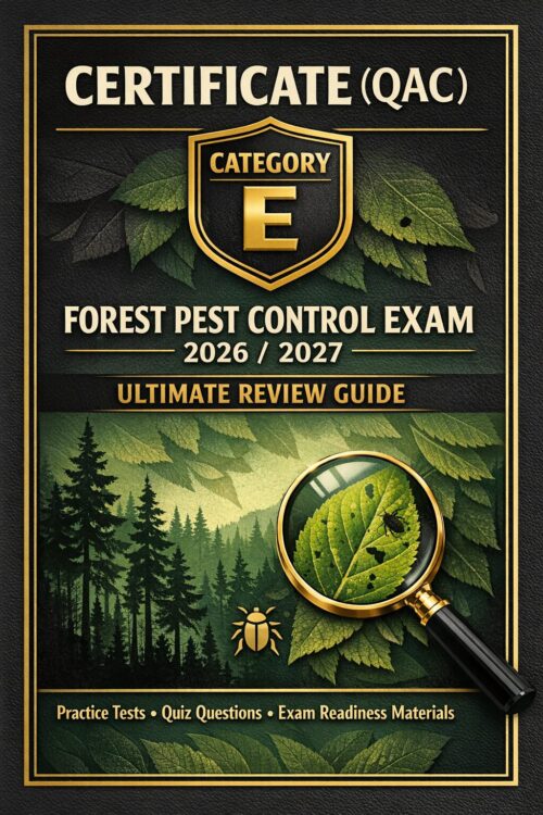 Create a profes (75) Certificate (QAC) Category E Forest Pest Control Exam 2026/2027 Ultimate Review Guide