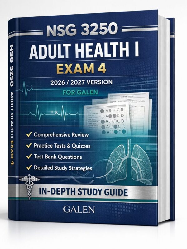 Create a realis (3) NSG 3250 Adult Health I Exam 4 Study Guide 2026/2027 with Practice Tests
