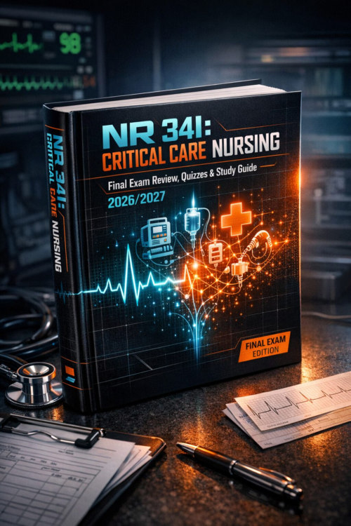Create a unique (1) NR 341 Critical Care Nursing Final Exam Review, Quizzes & Study Guide 2026/2027