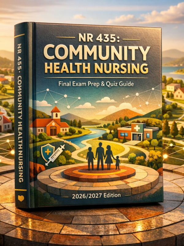 NR 435 Community Health Nursing Final Exam Prep & Quiz Guide 2026/2027